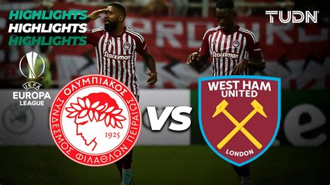 Olympiacos vs West Ham - HIGHLIGHTS | UEFA Europa League 2023/24 | TUDN ...