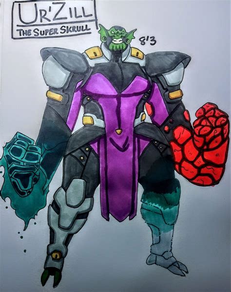 Super Skrull Redesign by Oni18064 on DeviantArt | Супергерои, Монстров ...