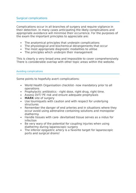 Surgical complications - Surgical complications Complications occur in ...