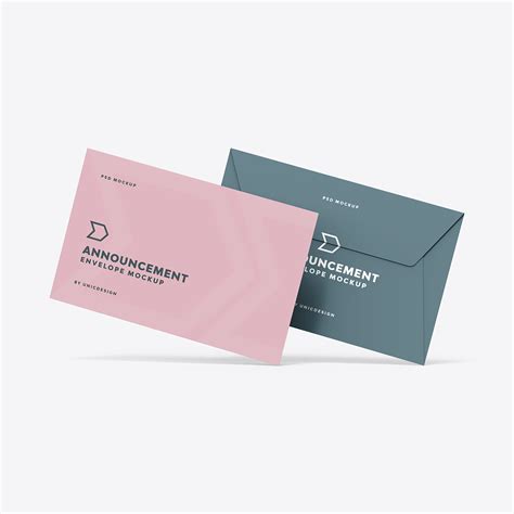 Announcement Envelope Mockup for Designers