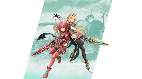 Super Smash Bros Ultimate Pyra and Mythra Wallpapers - Cat with Monocle