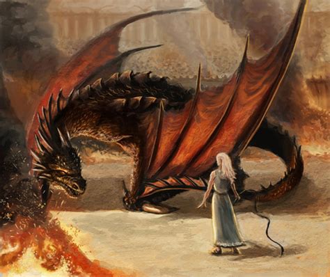 Daenerys and Drogon by Michał Rychtyk | Writing Dragons