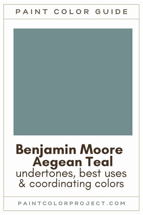 Benjamin Moore Aegean Teal: a complete color review - The Paint Color ...