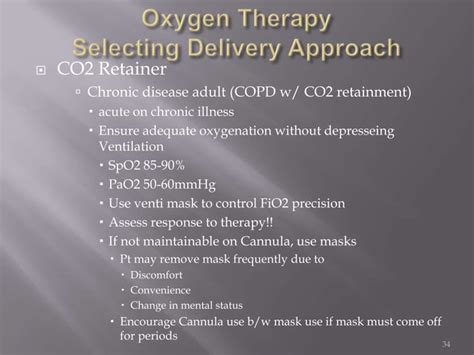 Oxygen Therapy Transport Delivery Copd Hypoxic Drive | PPT