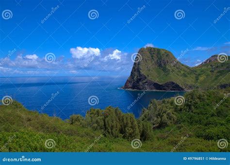 Maui Hawaii View of the Ocean Stock Image - Image of island, scene ...