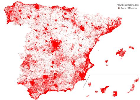 Population density of Spain [1070×766] : MapPorn