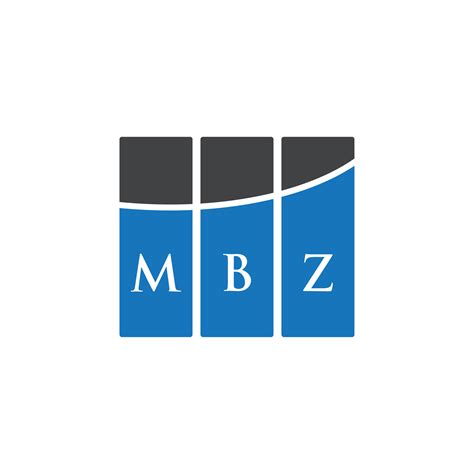 MBZ letter logo design on WHITE background. MBZ creative initials ...