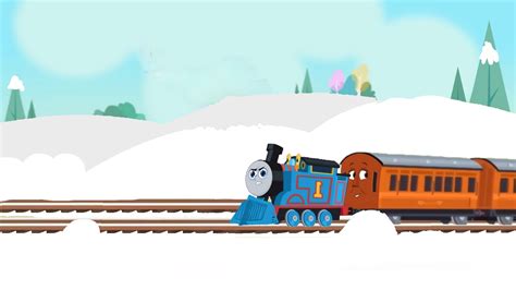 All Engines Go edit of Thomas in the snow by technohedgehog47 on DeviantArt