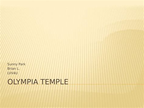 (PPTX) Olympia Temple - DOKUMEN.TIPS