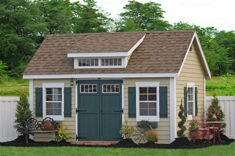 10x14 Premier Garden Shed with Dormer - Traditional - Shed - Philadelphia - by Sheds Unlimited INC