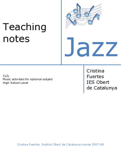 20th Century Music: Jazz Unit Plan for 9th - 12th Grade | Lesson Planet