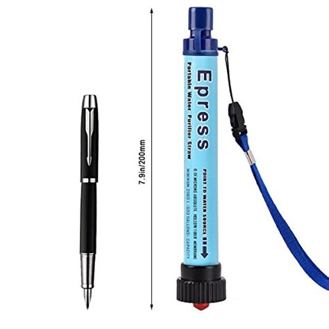 Personal Water Purifier 2000L Emergency Camping Equipment Outdoor ...