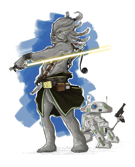 Wookiee Jedi by QuimBa on DeviantArt