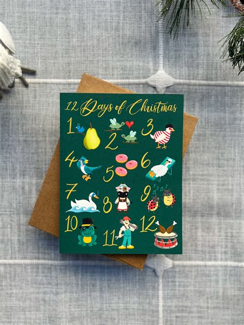 12 Days of Christmas Card – allegrapaperco