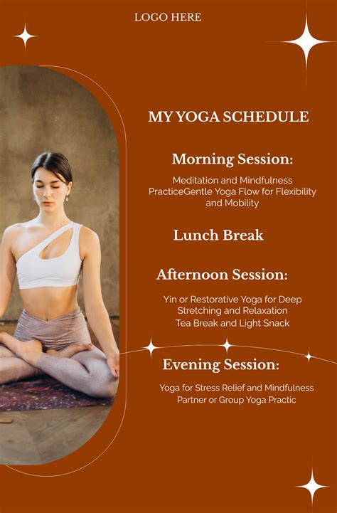Schedule Yoga Table Top Banner Template | Template.net