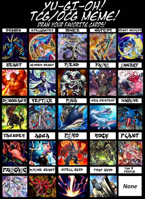 Favorite Yu-Gi-Oh Card Types by artdog22 on DeviantArt