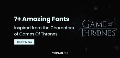 7+ Amazing Games Of Thrones Fonts