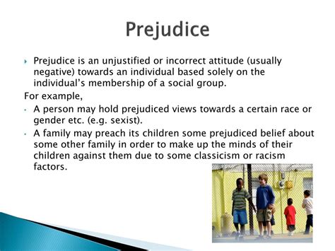 Example Of Prejudice