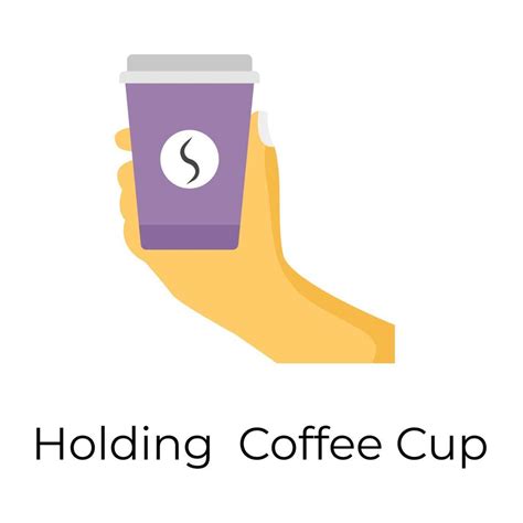 Holding Coffee Cup 13560596 Vector Art at Vecteezy