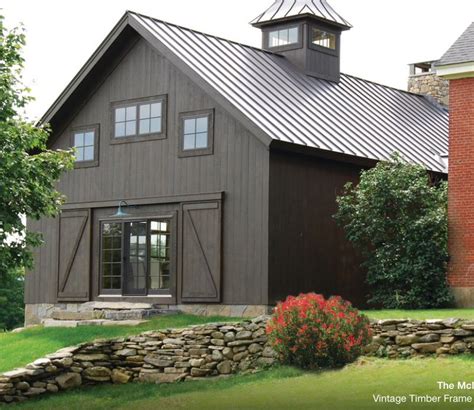 Cabot's 'Burnt Hickory' stain. The manufacturer of the metal roof is Ideal and the color is ...