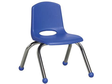 ECR Poly Classroom Chair - Chrome Legs 10"H, Preschool Chairs