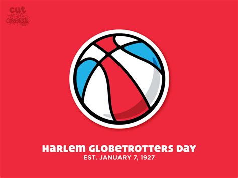 January 7 - Harlem Globetrotters Day by Curt R. Jensen on Dribbble