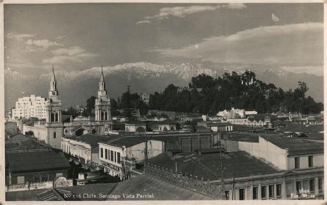 Partial View of Santiago, Chile Postcard