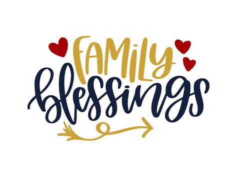 Free Family blessings SVG DXF PNG & JPEG | Lettering quotes, Cricut, Svg