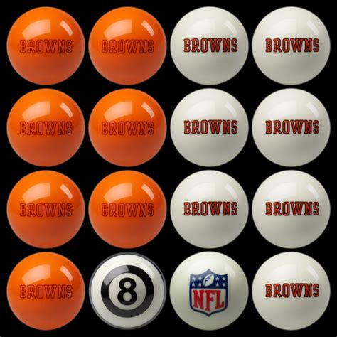 Cleveland Browns Pool Balls