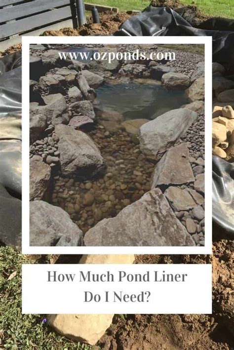 How much pond liner do I need? – Ozponds