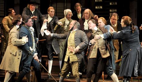 Despite an Arduous Start, ‘1776’ Educates and Entertains - The New York Times