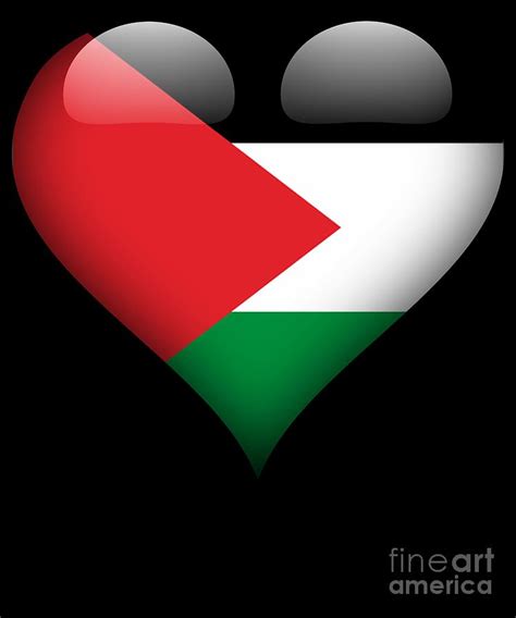 Palestine Flag Heart