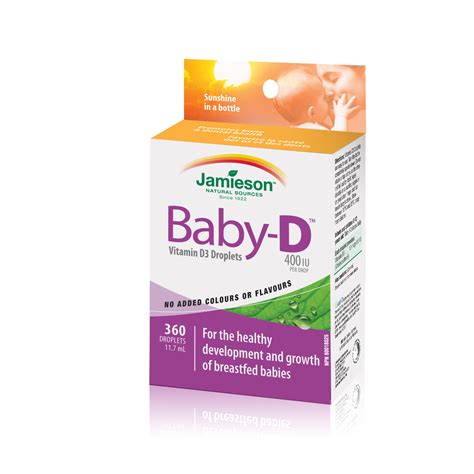 Baby-D Vitamin D3 400 IU Droplets, 360 drops | Vitana Vitamins