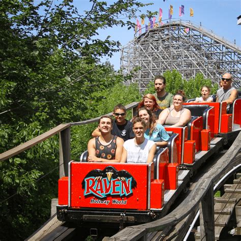 Raven: Holiday World - Santa Claus, Indiana Wooden Roller Coaster ...