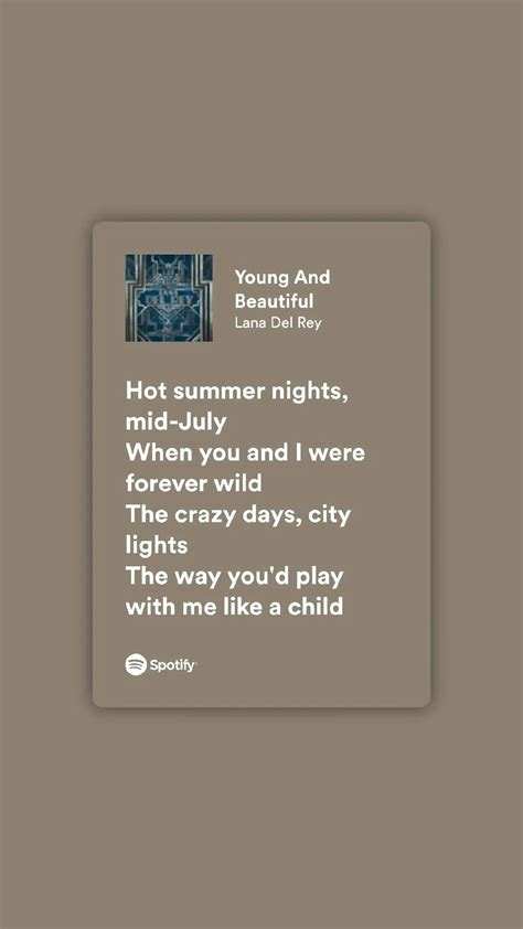 De Actualidad 917ylq: Lana Del Rey Young And Beautiful Songtext