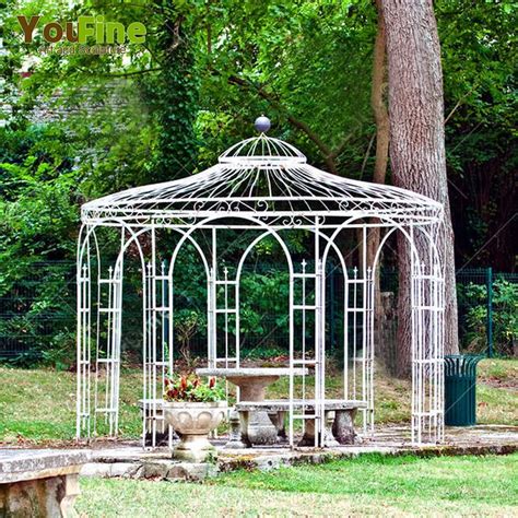 Wrought Iron Pavilion Metal Gazebo For Garden - Buy Iron Pavilion Metal Gazebo,Ornamental Iron ...