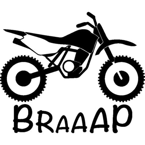 Black and White Dirt Bike Logo - LogoDix