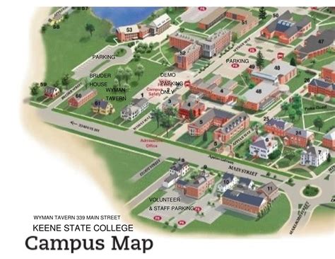 Keene State College Campus Map