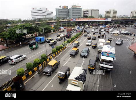 Traffic, Western Express Highway, Bombay, Mumbai, Maharashtra, India ...