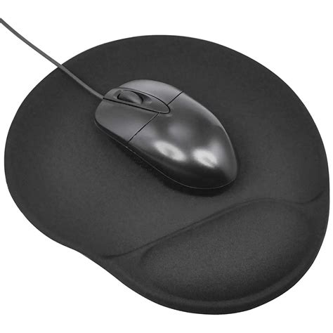 Black Mouse Pad/Mat 'Large' with Comfort Cushion Support-in Mouse Pads from Computer & Office on ...