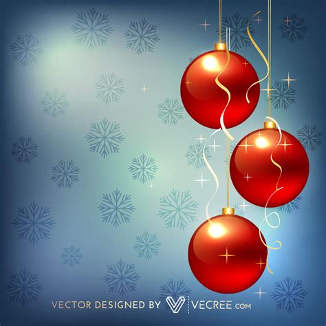 Christmas Red Balls Free Vector by vecree on DeviantArt