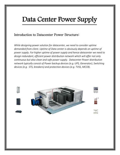 Data Center Power Supply - Datacenter-serverroom by Aliceparker - Issuu