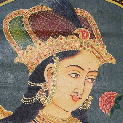 Mughal Portrait Painting Of Mumtaz Mahal