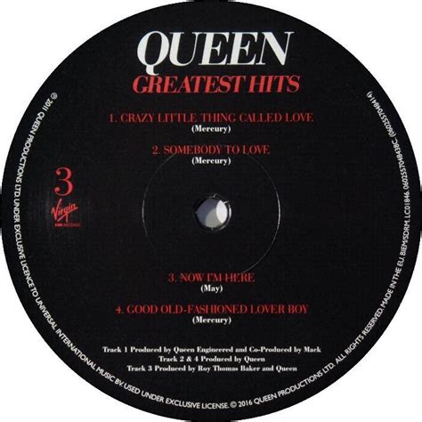 Queen "Greatest Hits" album gallery