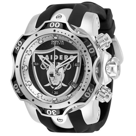 Invicta NFL Las Vegas Raiders Black Dial Men's Watch 33083 886678389636 ...