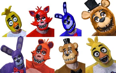 Five Nights At Freddy's Mask (Choose Your Mask) Fazbear Bear FNAF ...