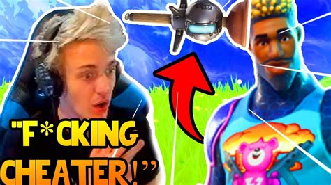 NINJA REACTS TO Thiefs CHEATING!! *FUNNY* Fortnite FUNNY & WTF Moments - YouTube