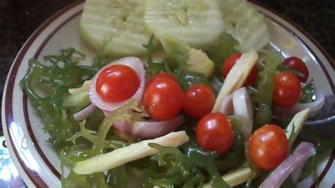 Seaweed Salad and Cucumber / Kinilaw na Guso Recipe / Indigenous ...