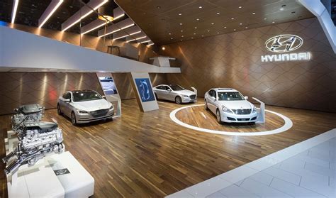 Hyundai at the 2015 Los Angeles Auto Show on Behance | Car showroom design, Showroom design ...