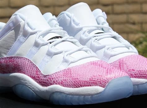 Release Reminder: "Pink Snakeskin" Air Jordan XI (11) Low GS- SneakerFiles